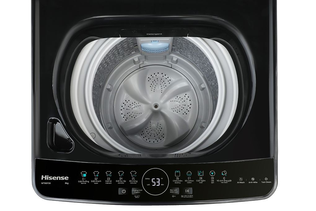 Máy giặt Hisense 8 kg WT80F30 Màu Đen