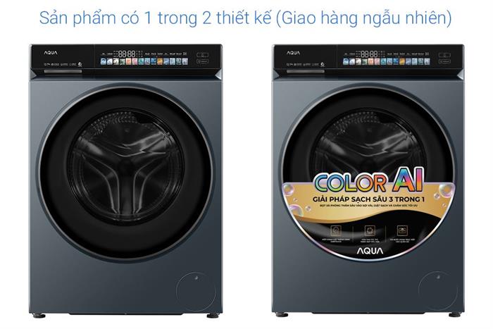 Máy giặt sấy Aqua Inverter giặt 12 kg - sấy 7 kg AWD12-BD4377U1L(GN) Màu Đen