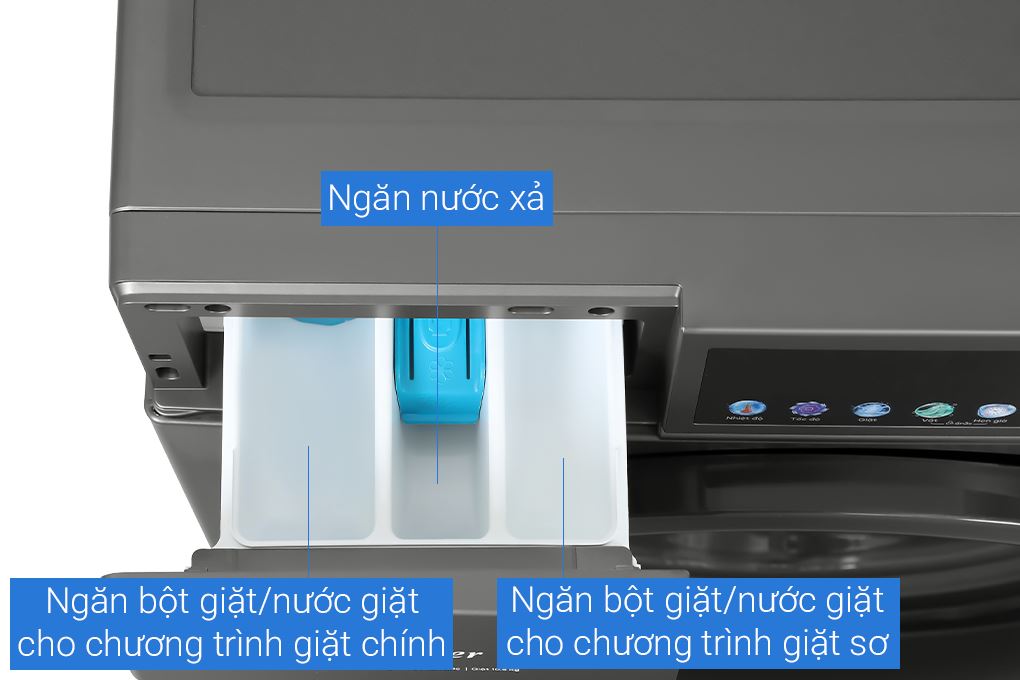 Máy giặt Casper Inverter 10.5 kg WF-D105VGR1 Màu Đen