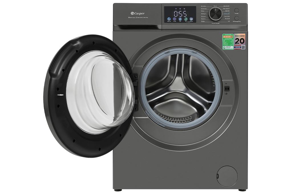 Máy giặt Casper Inverter 12.5 kg WF-D125VGR1 Màu Đen