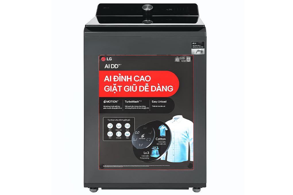 Máy giặt LG AI DD Inverter 25 kg T2725SX5G Màu Đen