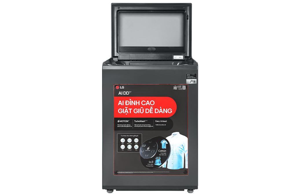 Máy giặt LG AI DD Inverter 25 kg T2725SX5G Màu Đen