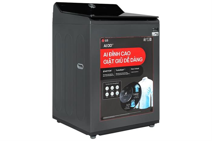 Máy giặt LG AI DD Inverter 25 kg T2725SX5G Màu Đen