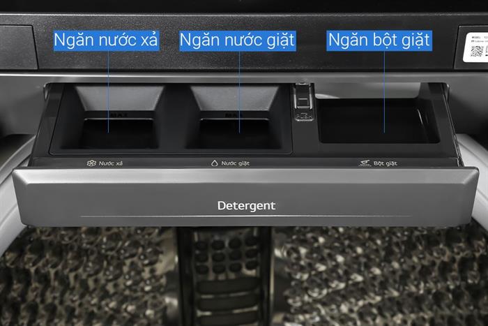 Máy giặt LG AI DD Inverter 25 kg T2725SX5G Màu Đen