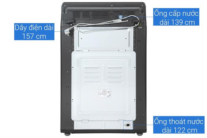 Máy giặt LG AI DD Inverter 25 kg T2725SX5G Màu Đen