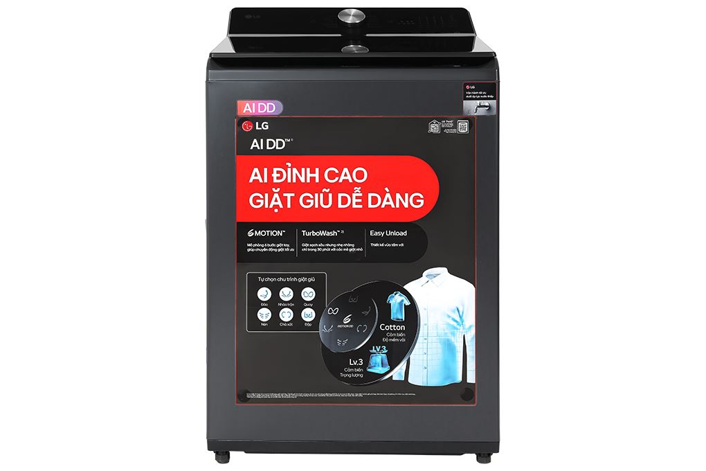 Máy giặt LG AI DD Inverter 19 kg T2519SX5G Màu Đen