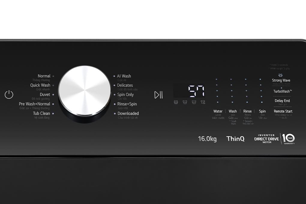 Máy giặt LG AI DD Inverter 16 kg T2516DX5G Màu Đen