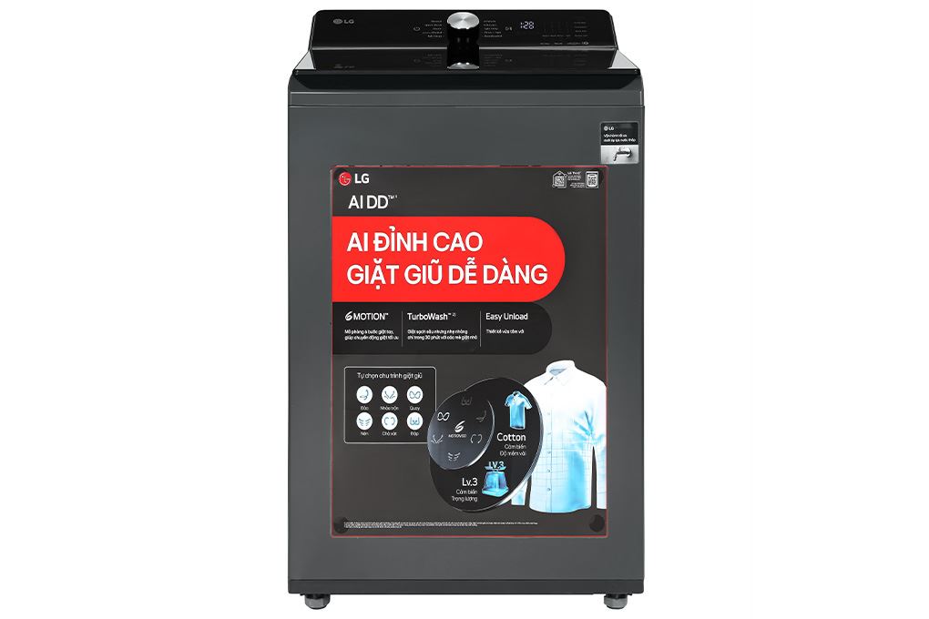 Máy giặt LG AI DD Inverter 14 kg T2314DX5G Màu Đen