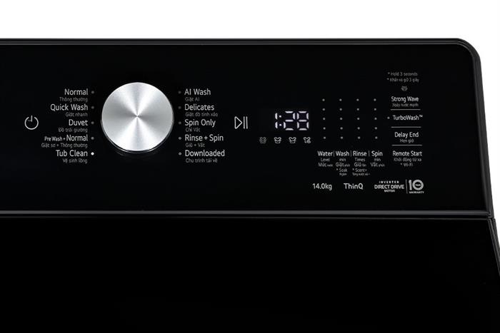 Máy giặt LG AI DD Inverter 14 kg T2314DX5G Màu Đen