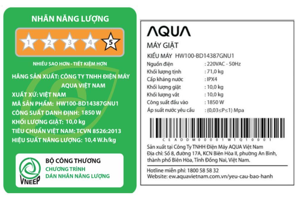 Máy giặt Haier X9 Inverter 10 kg HW100-BD14387GNU1 Màu Đen - Xám
