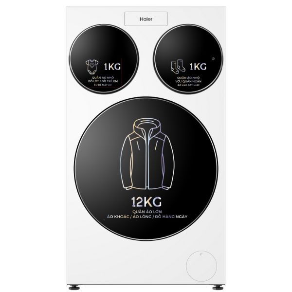 Haier Inverter 14 kg (12 kg + 2x1 kg) 3 lồng MultiWash HW140-BD14697WU1