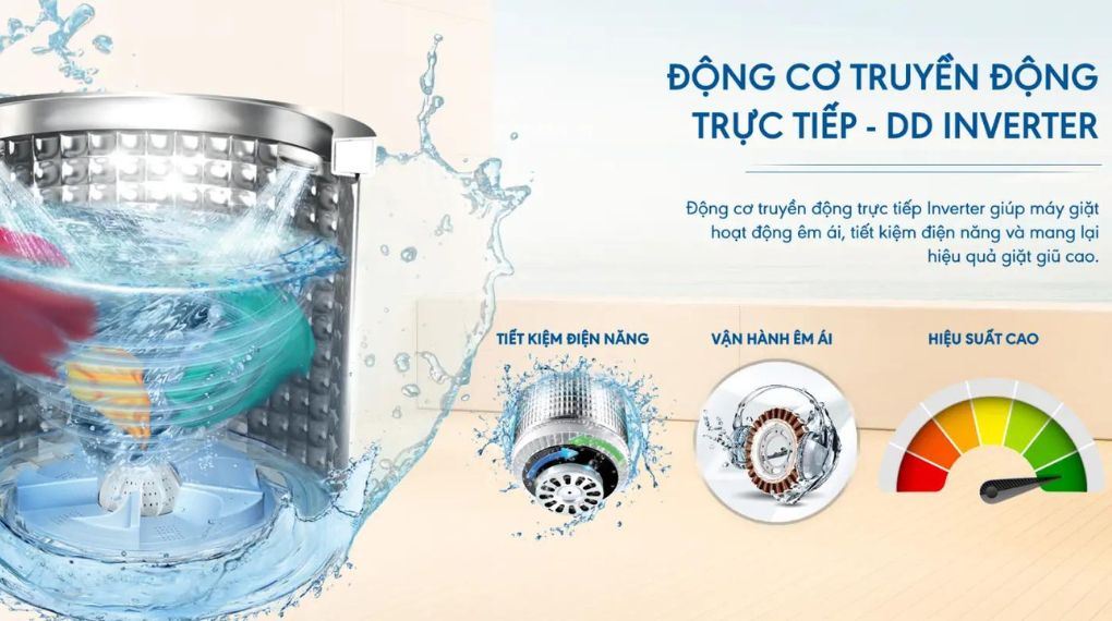 Máy giặt Aqua Inverter 11 kg AWM11-B316L(B) - DD Inverter Máy giặt Aqua Inverter 11 kg AWM11-B316L(B) - DD Inverter