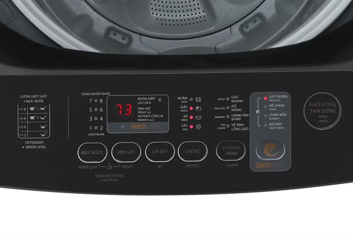 Máy giặt Toshiba Inverter 15 kg AW-DM1600LV(SG) Màu Xám đậm