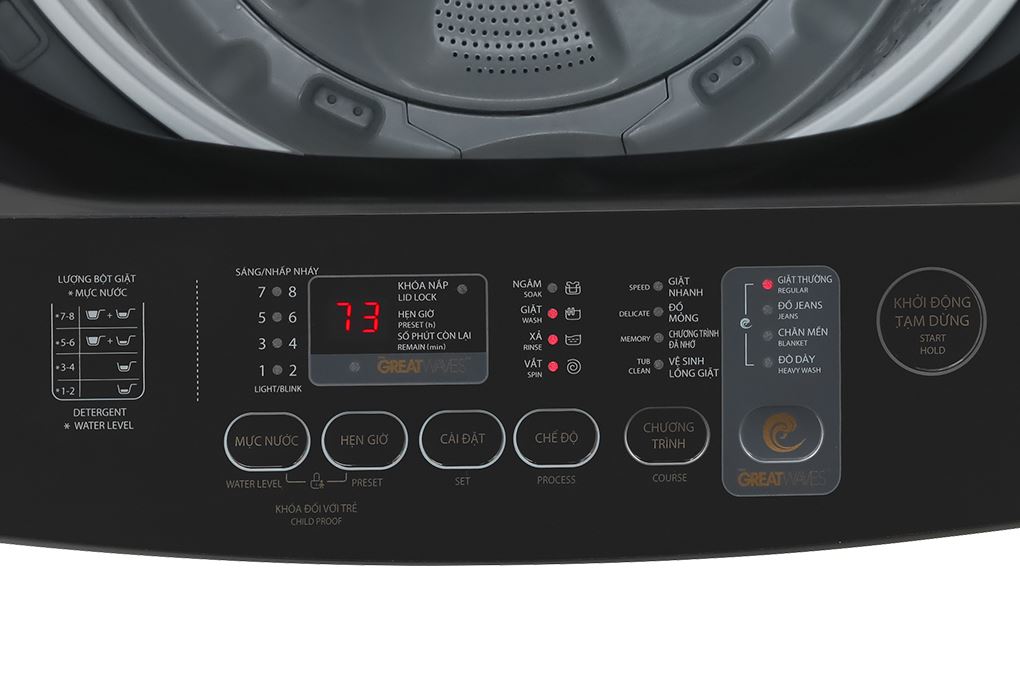 Máy giặt Toshiba Inverter 15 kg AW-DM1600LV(SG) Màu Xám đậm