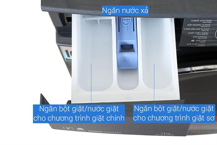 Máy giặt Toshiba Inverter 11 kg TW-T21B120UWV(MG) Màu Xám đậm