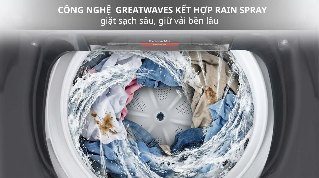 Máy giặt Toshiba Inverter 12 kg AW-T26D1300TV (MG) - Công nghệ giặt