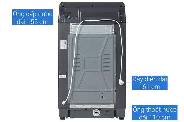 Máy giặt Toshiba Inverter 12 kg AW-T26D1300TV (MG) Màu Xám đậm