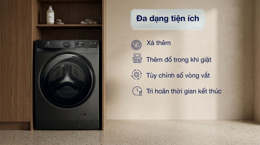 Máy giặt Electrolux UltimateCare 500a Inverter 11 kg EWF1143P5SC - Tiện ích