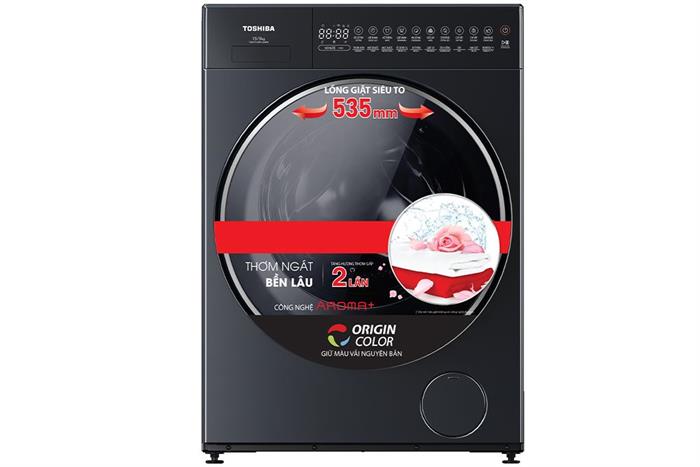 Máy giặt sấy Toshiba Inverter giặt 15 kg - sấy 9 kg TWD-T35BP160MWV(MG) Màu Xám đậm