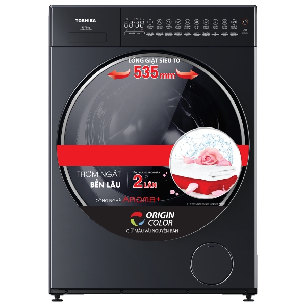 Toshiba Inverter Giặt 15 Kg - Sấy 9 Kg TWD-T35BP160MWV(MG)