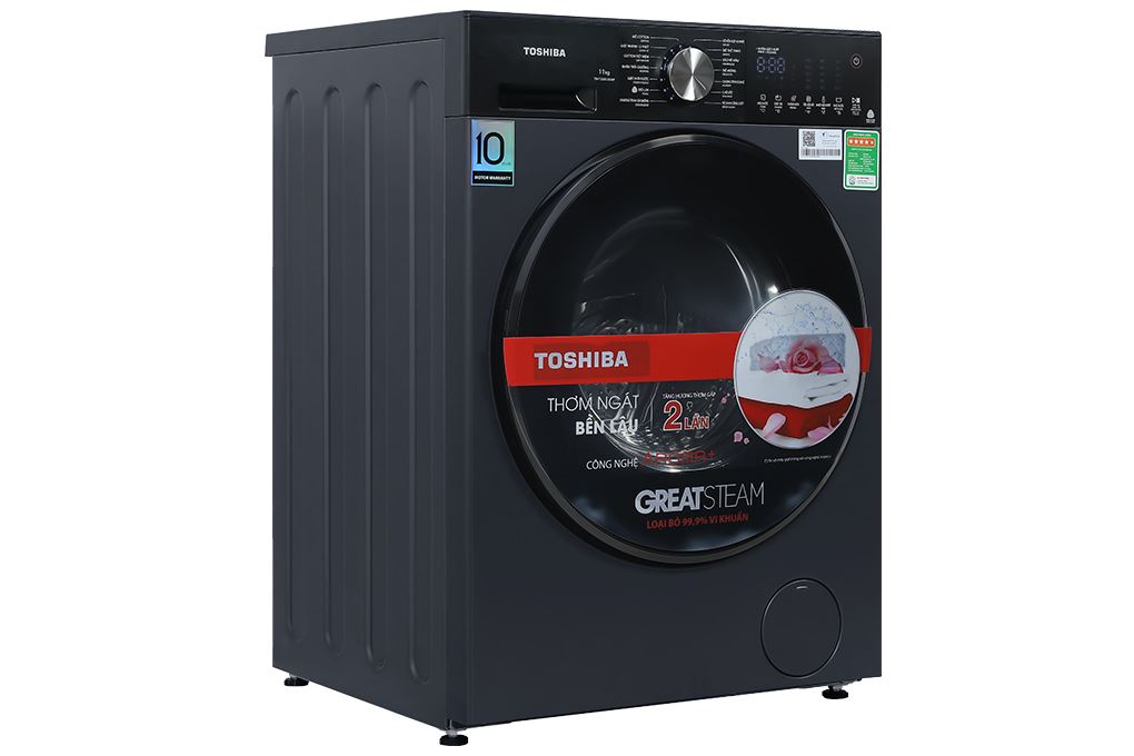 Máy giặt Toshiba Inverter 11 kg TW-T33B120UWV(MK) Màu Đen