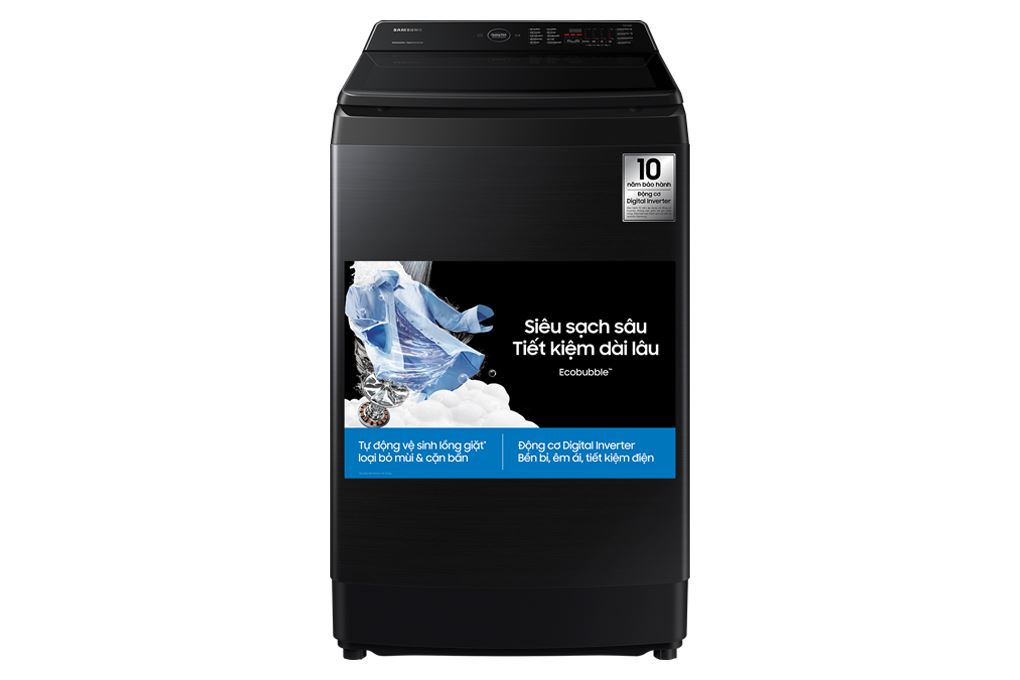 Máy giặt Samsung Ecobubble Inverter 12.5 kg WA40F12E4CSV Màu Đen - Xám