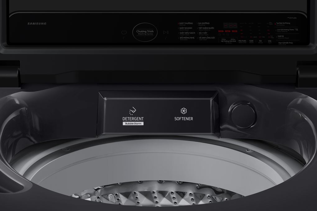 Máy giặt Samsung Ecobubble Inverter 12.5 kg WA40F12E4CSV Màu Đen - Xám
