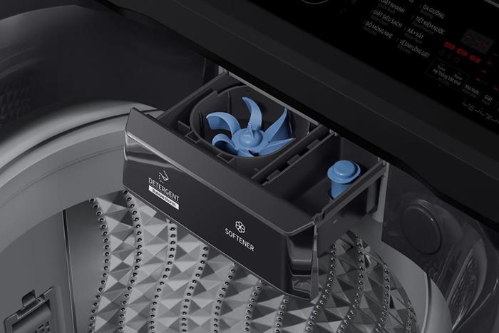 Máy giặt Samsung Ecobubble Inverter 12.5 kg WA40F12E4CSV Màu Đen - Xám