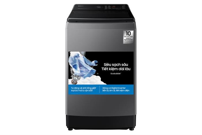 Máy giặt Samsung Ecobubble Inverter 12.5 kg WA40F12E4LSV Màu Xám nhạt