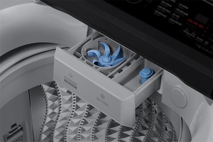 Máy giặt Samsung Ecobubble Inverter 12.5 kg WA40F12E4LSV Màu Xám nhạt