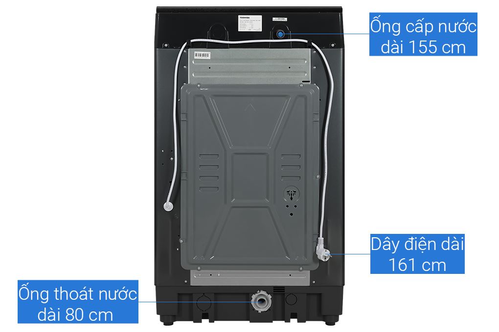 Máy giặt Toshiba Inverter 12 kg AW-DK1300KV(MK) Màu Đen
