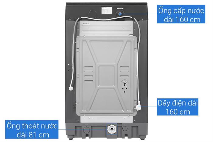 Máy giặt Toshiba Inverter 13 kg AW-DM1400LV(MK) Màu Đen