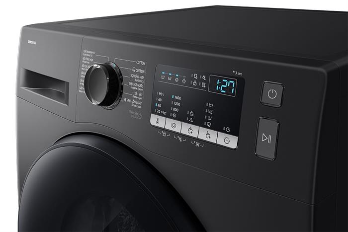 Máy giặt sấy Samsung Ecobubble Inverter giặt 10 kg - sấy 6 kg WD10HG4U04BBSV Màu Đen