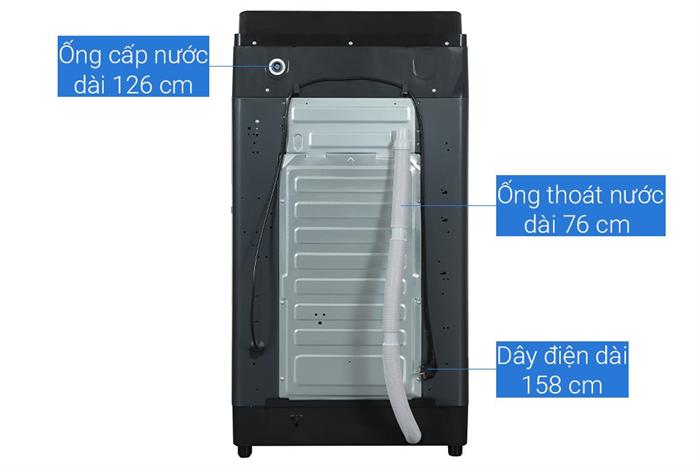 Máy giặt Haier Inverter 12 kg HWM120-B2698B Màu Đen