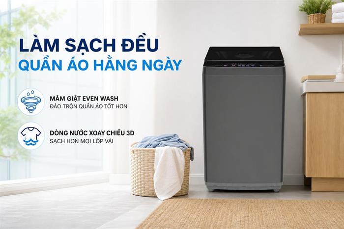Máy giặt Sharp 11 kg ES-TN111EN-DG Màu Xám đậm