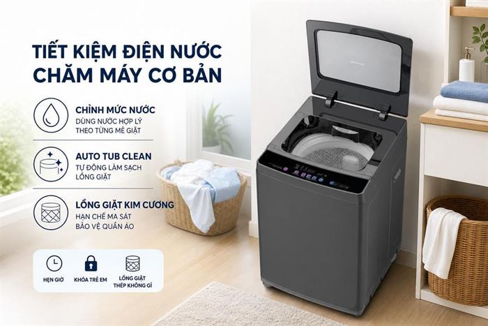 Máy giặt Sharp 11 kg ES-TN111EN-DG Màu Xám đậm
