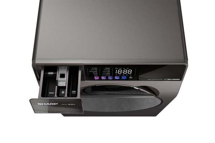 Máy giặt Sharp Inverter 12.5 kg ES-FKC125ED-DG Màu Xám đậm