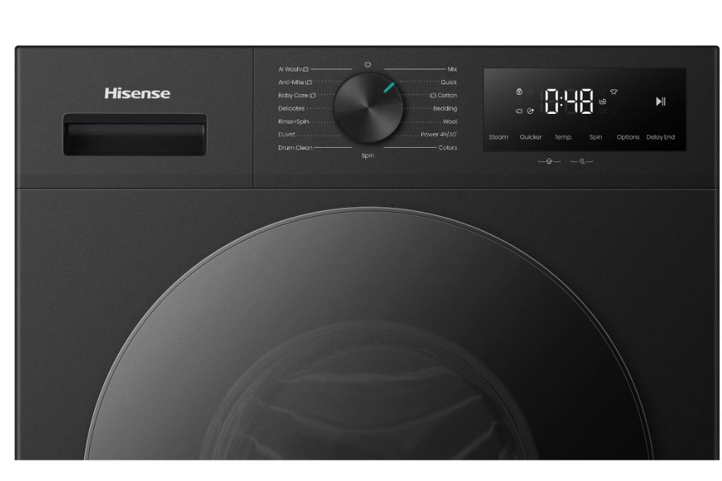 Máy giặt Hisense Inverter 9.5 kg WF95I122VKP Màu Đen