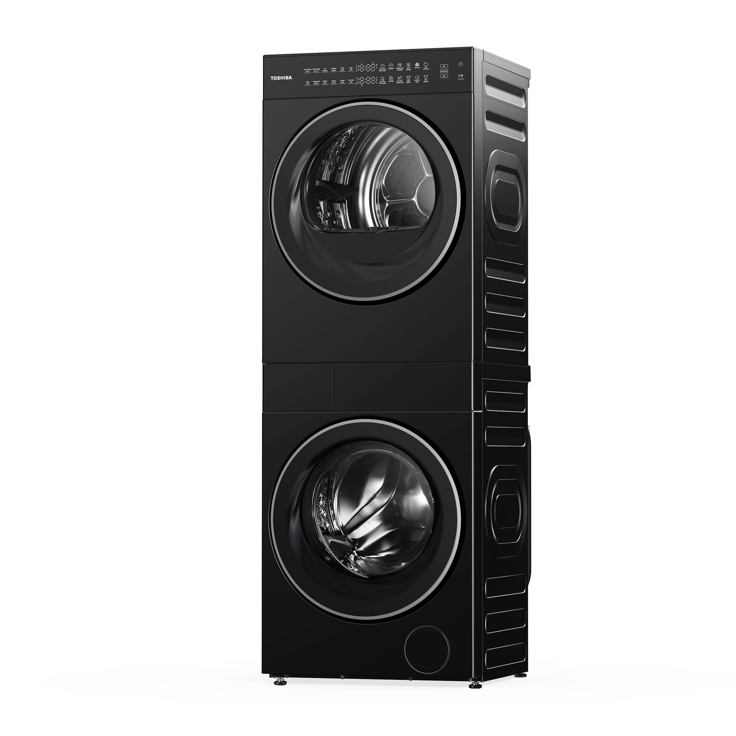 Tháp giặt sấy Toshiba Inverter Giặt 13 kg - Sấy 9 kg TWD-T40BZP140MWV(KK) Màu Đen