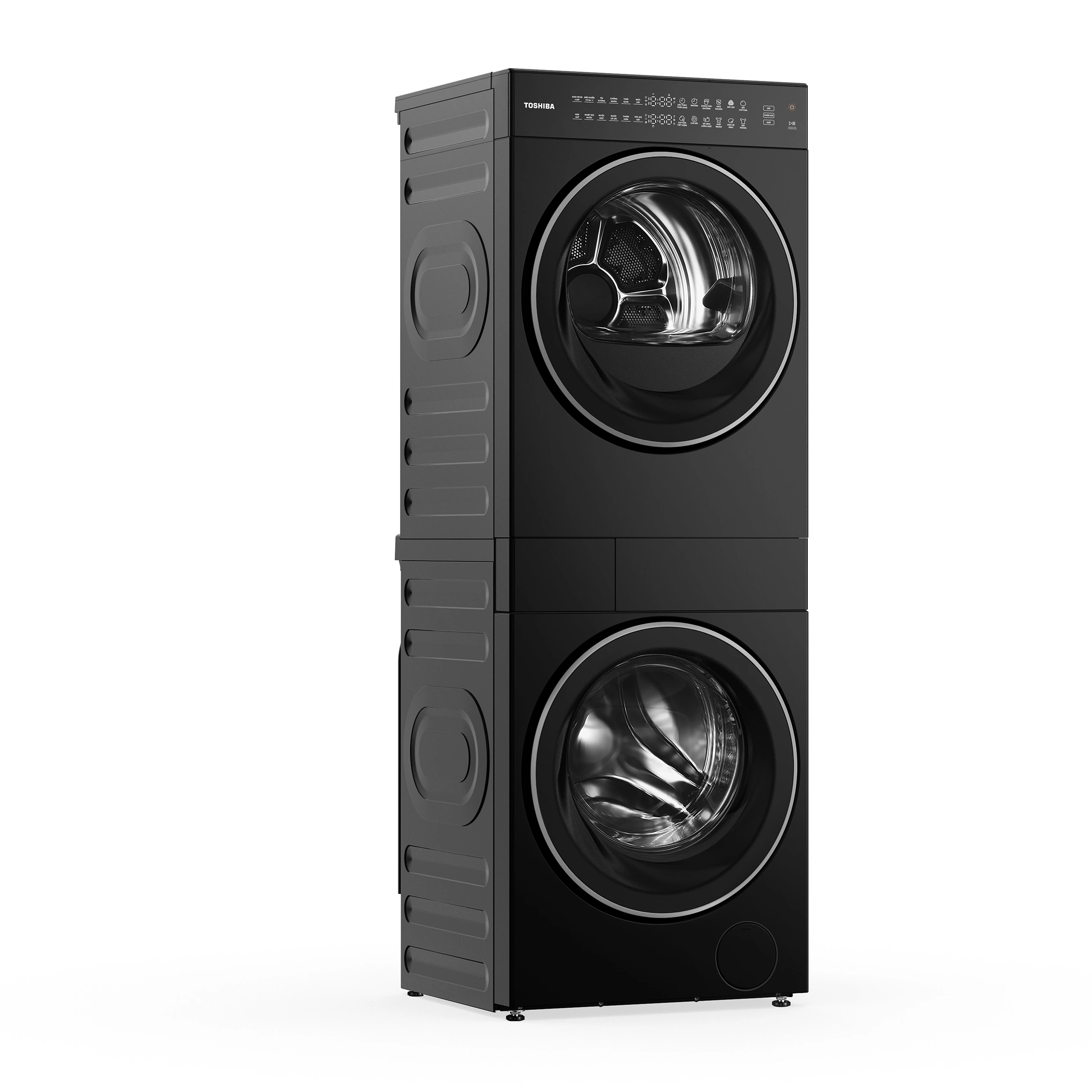 Tháp giặt sấy Toshiba Inverter Giặt 13 kg - Sấy 9 kg TWD-T40BZP140MWV(KK) Màu Đen