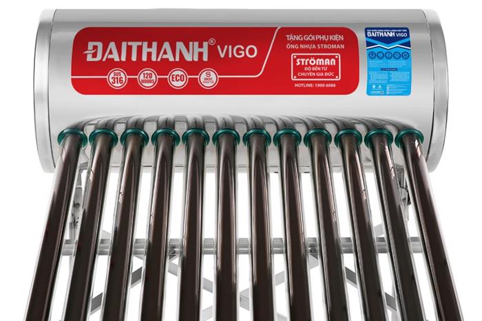 Máy nước nóng năng lượng mặt trời Đại Thành 130 lít Vigo 58-12 Màu Xám