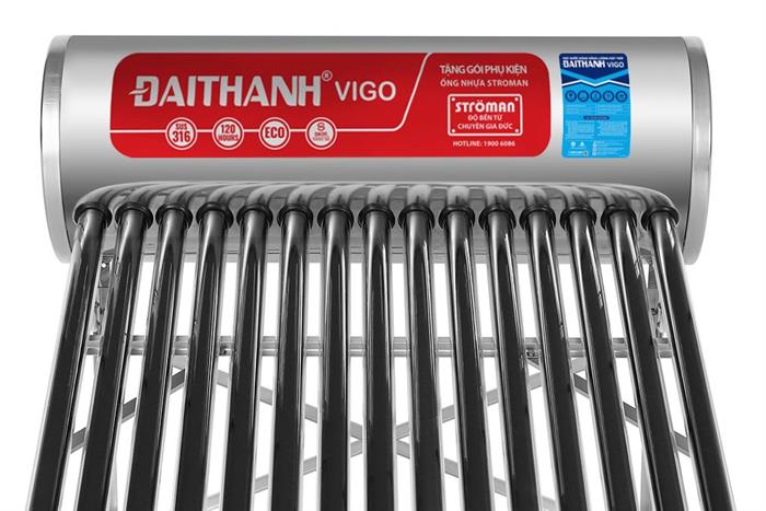 Máy nước nóng năng lượng mặt trời Đại Thành 160 lít Vigo 58-15 Màu Xám