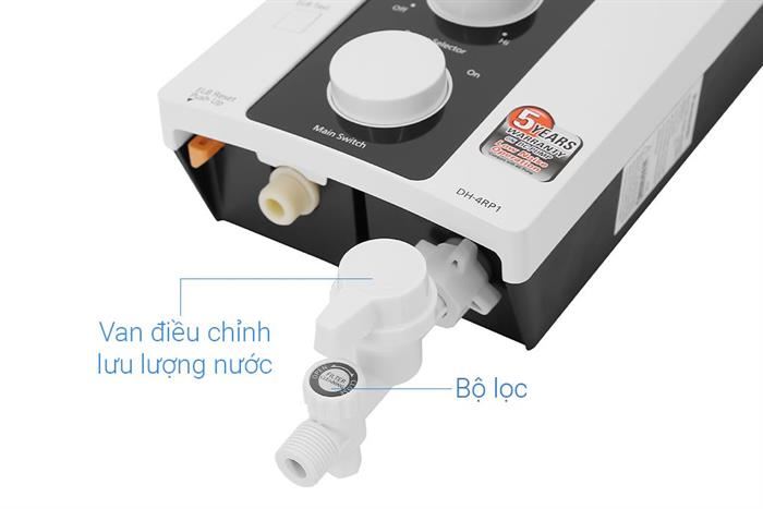 Máy nước nóng trực tiếp Panasonic 4500W DH-4RP1VW Màu Trắng - Đen