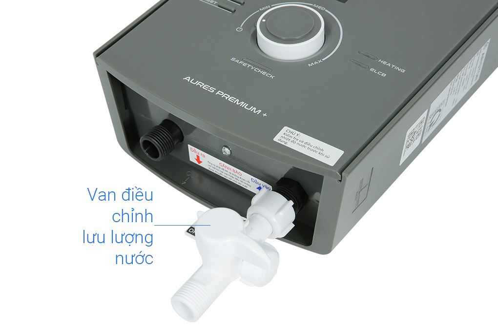 Máy nước nóng trực tiếp Ariston 4500W AURES PREMIUM+ 4.5P Màu Đen - Xám