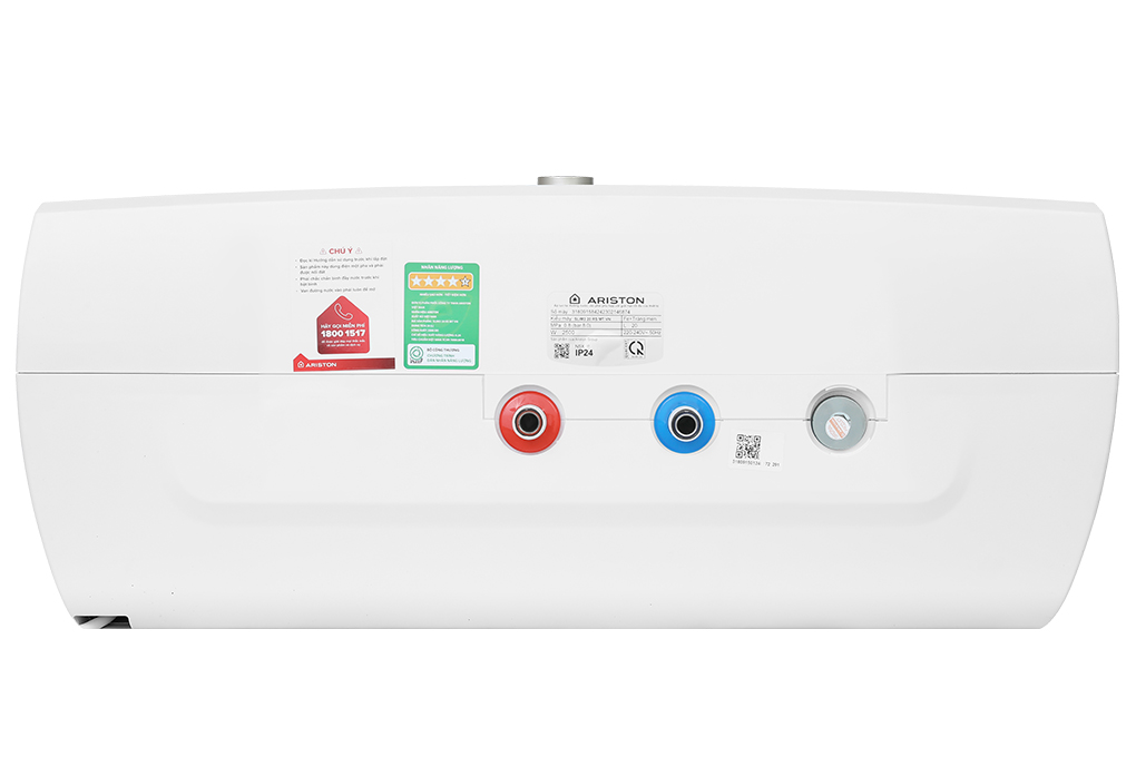 Máy nước nóng gián tiếp Ariston 20 lít 2500W SLIM3 20 RS MT Màu Trắng - vàng đồng