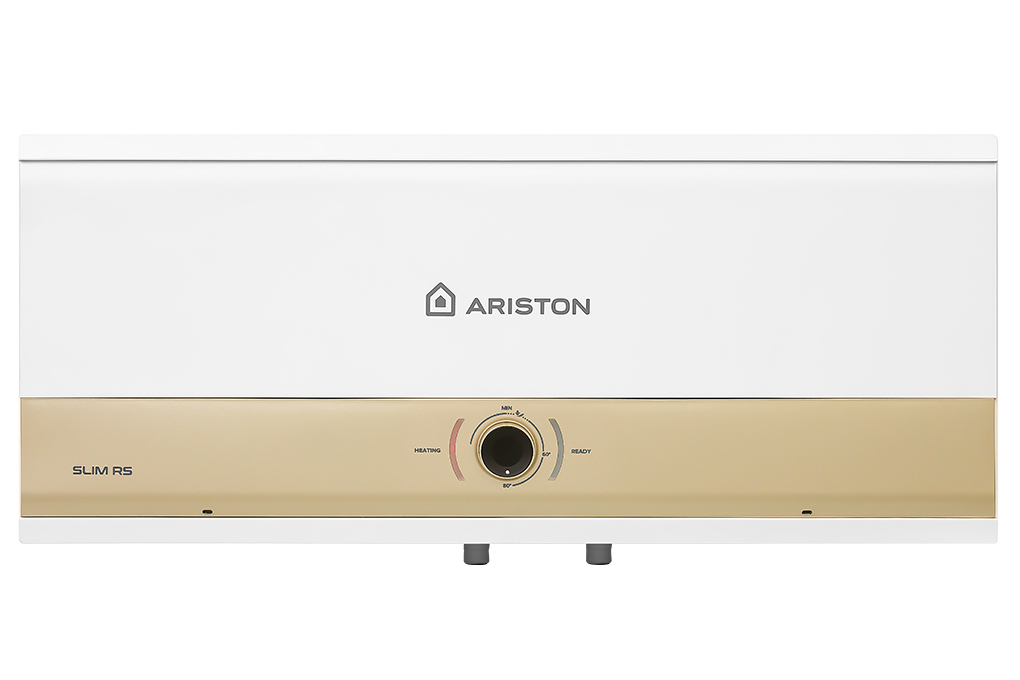 Máy nước nóng gián tiếp Ariston 30 lít 3000W SLIM3 30 RS MT 3KW Màu Trắng - vàng đồng