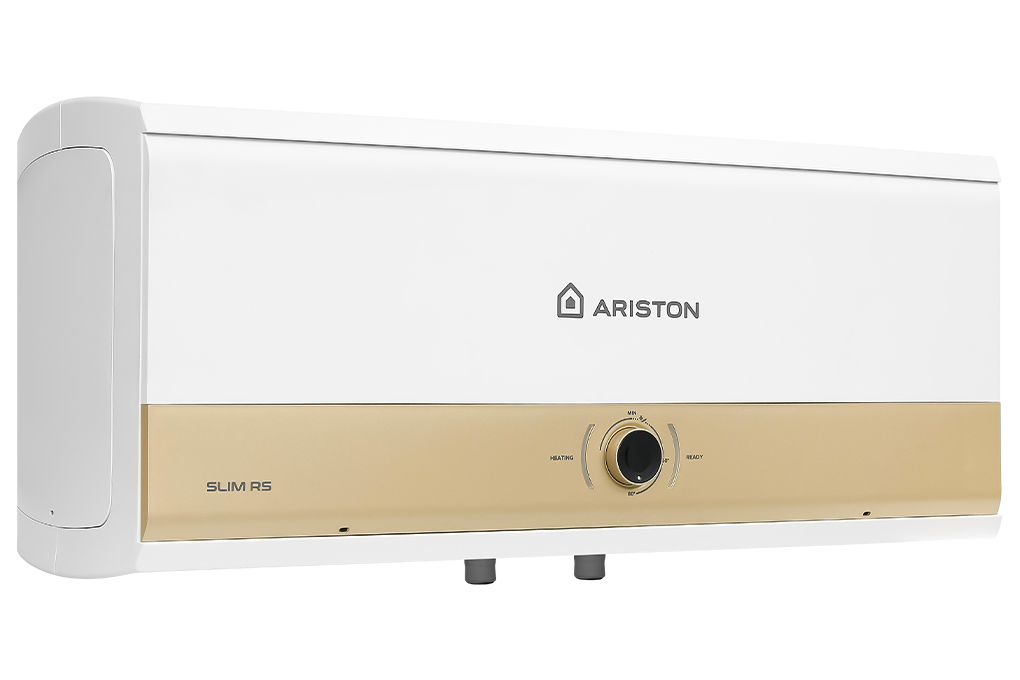 Máy nước nóng gián tiếp Ariston 30 lít 3000W SLIM3 30 RS MT 3KW Màu Trắng - vàng đồng