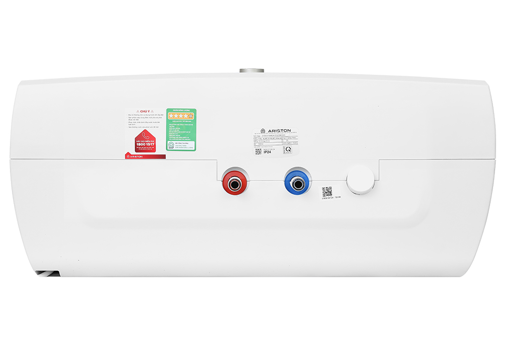 Máy nước nóng gián tiếp Ariston 30 lít 3000W SLIM3 30 RS MT 3KW Màu Trắng - vàng đồng