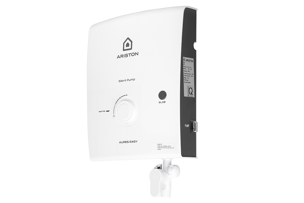 Máy nước nóng trực tiếp Ariston 4500W AURES EASY 4.5P 3S Màu Trắng