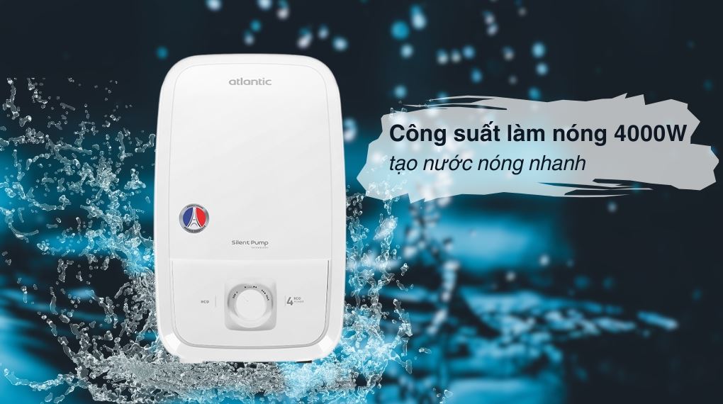 Máy nước nóng trực tiếp Atlantic 4000W Tempo Lite 4000 PU - 811023 - Công suất Máy nước nóng trực tiếp Atlantic 4000W Tempo Lite 4000 PU - 811023 - Công suất